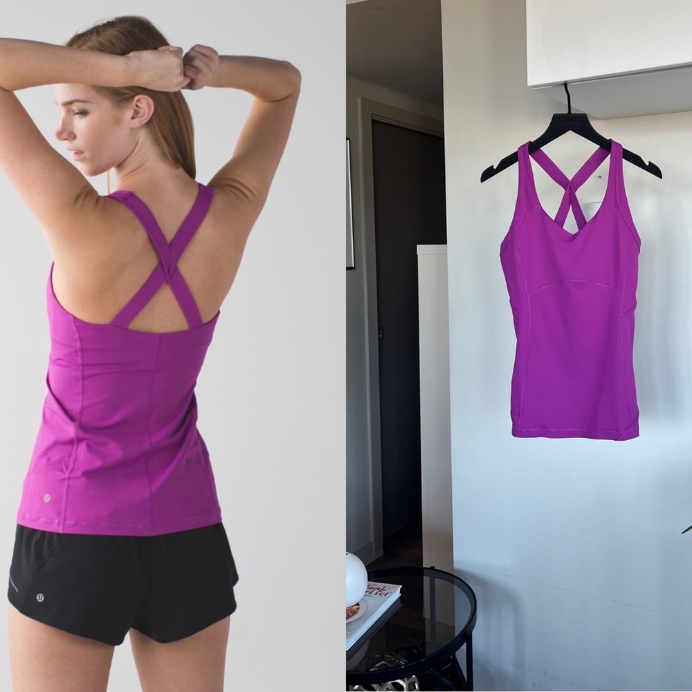 Lululemon Kanto Catch Me Tank
Ultra Violet Purple Racerback Tank Top Sz 8